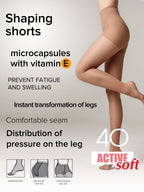 Shaping Support with Vitamin E Tights Conte Active Soft 40 Den
