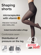 Shaping Support with Vitamin E Tights Conte Active Soft 40 Den