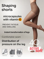 Shaping Support with Vitamin E Tights Conte Active Soft 40 Den