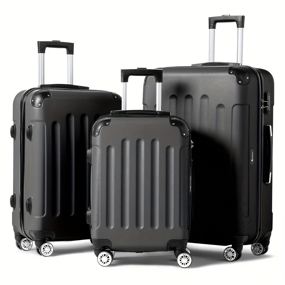 3-Piece Hard Shell Luggage Set with TSA Lock