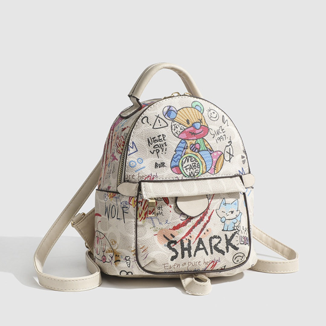 Bear Graffiti Small Backpack