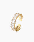 Adjustable Band Zircon Ring