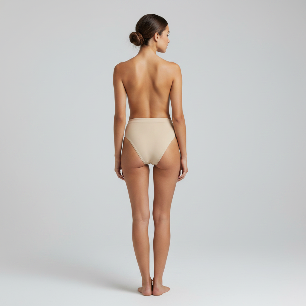High-Waisted Bikini Bottom in Champagne