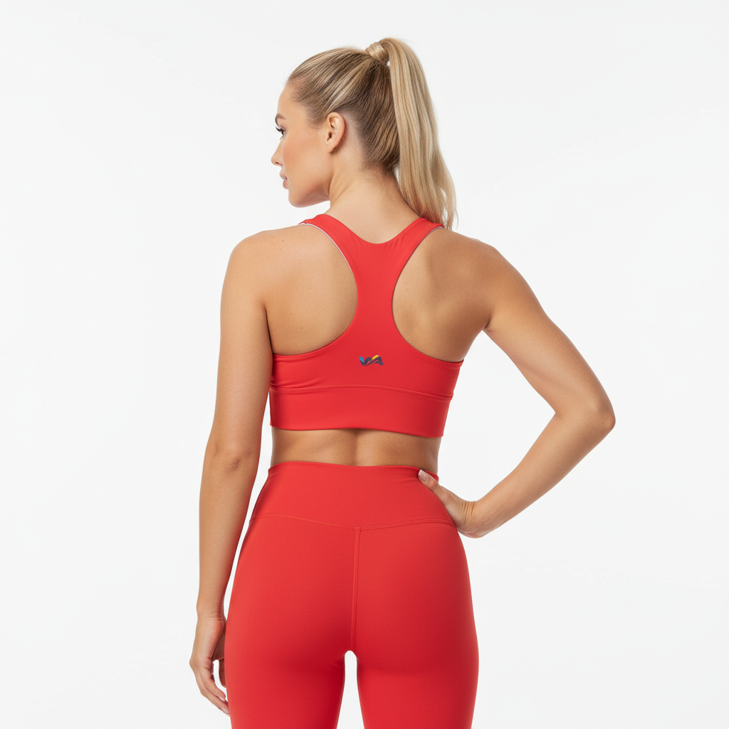 Performance Compression Sports Bra | Red