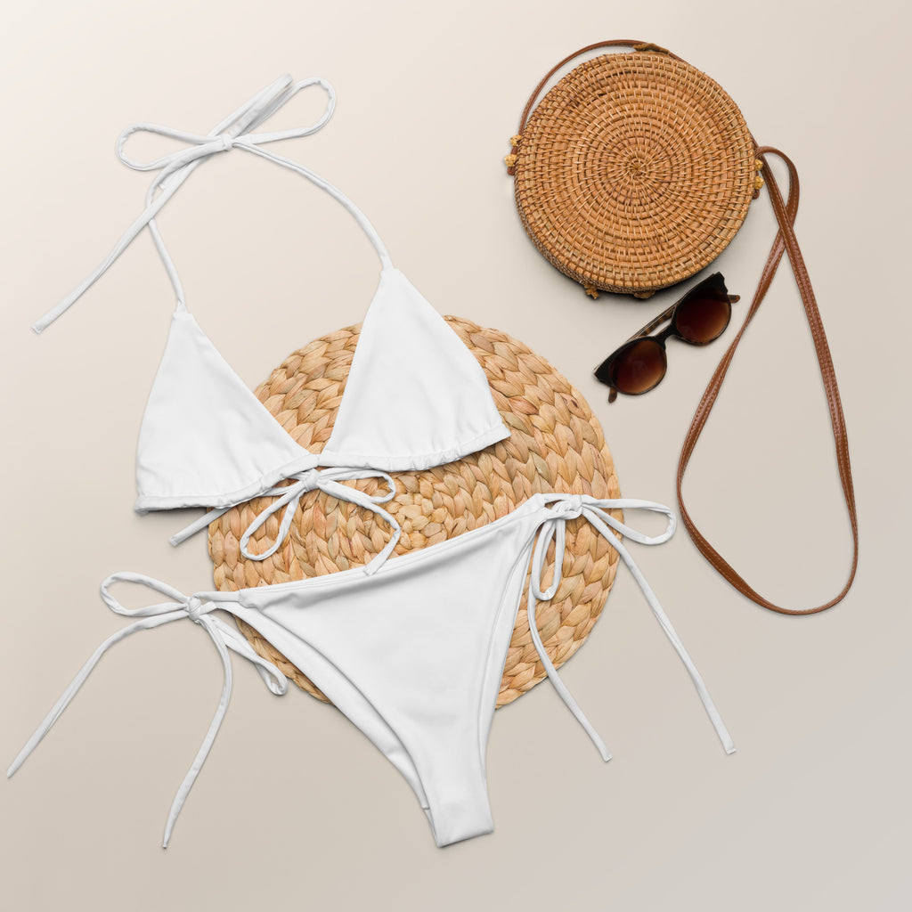 Ladies White String Classic White String Bikini Set – Une Pick