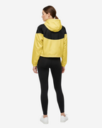 Lightweight Cropped Hooded Windbreaker | Yellow & Black