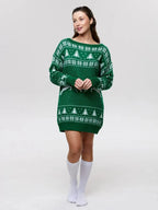 Anita Christmas Knit Long Sleeve Dress