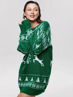 Anita Christmas Knit Long Sleeve Dress