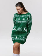 Anita Christmas Knit Long Sleeve Dress