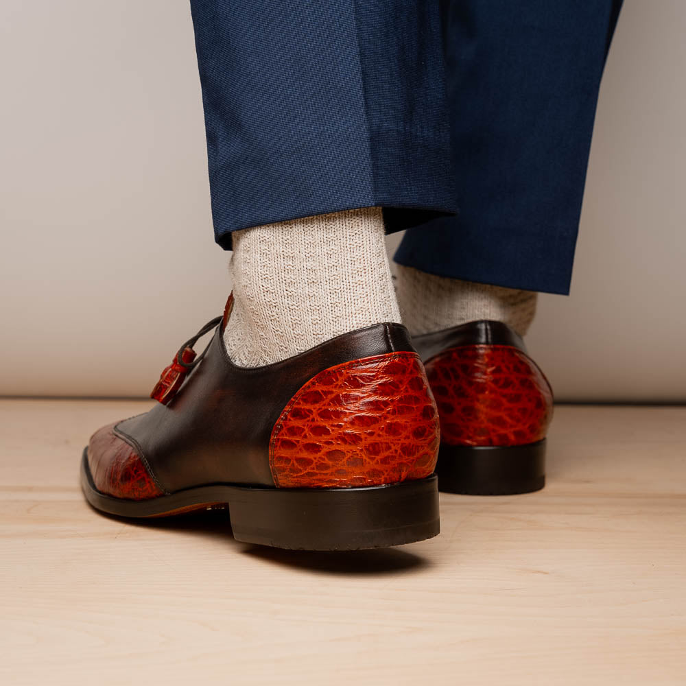 Anzio Dress Shoe | Rustic Cognac