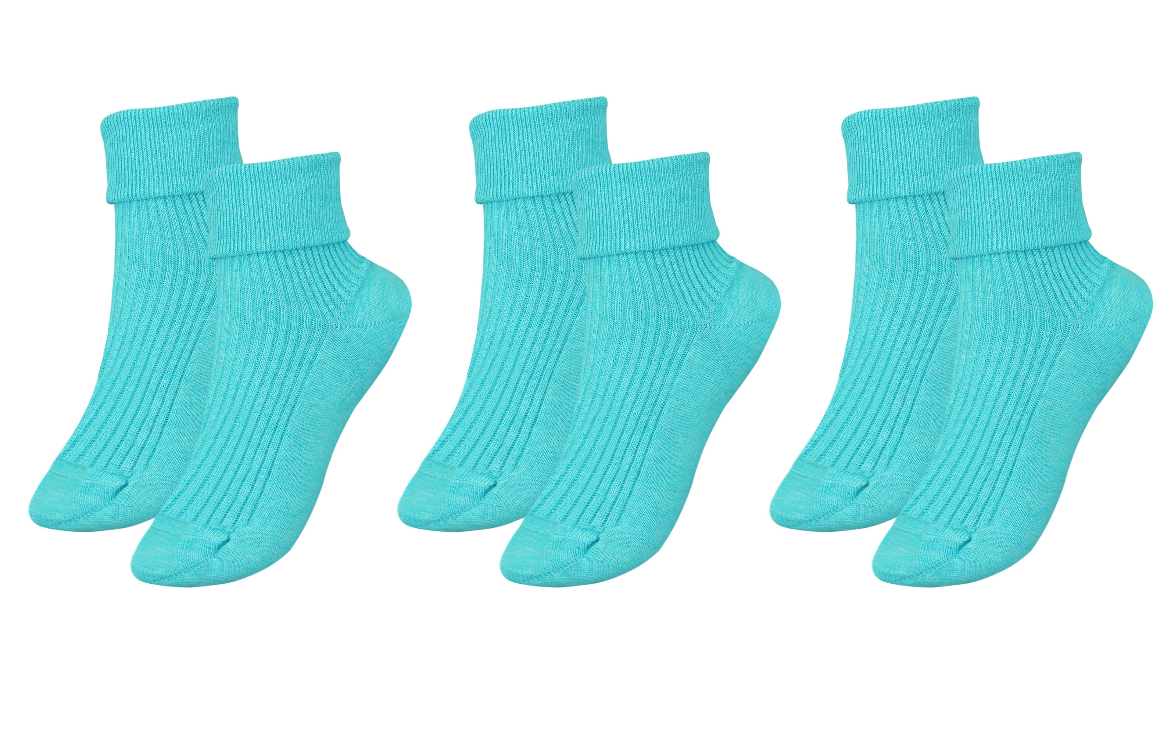 Tittimitti® 100% Organic Combed Cotton Luxury Women's Socks | 3-Pack
