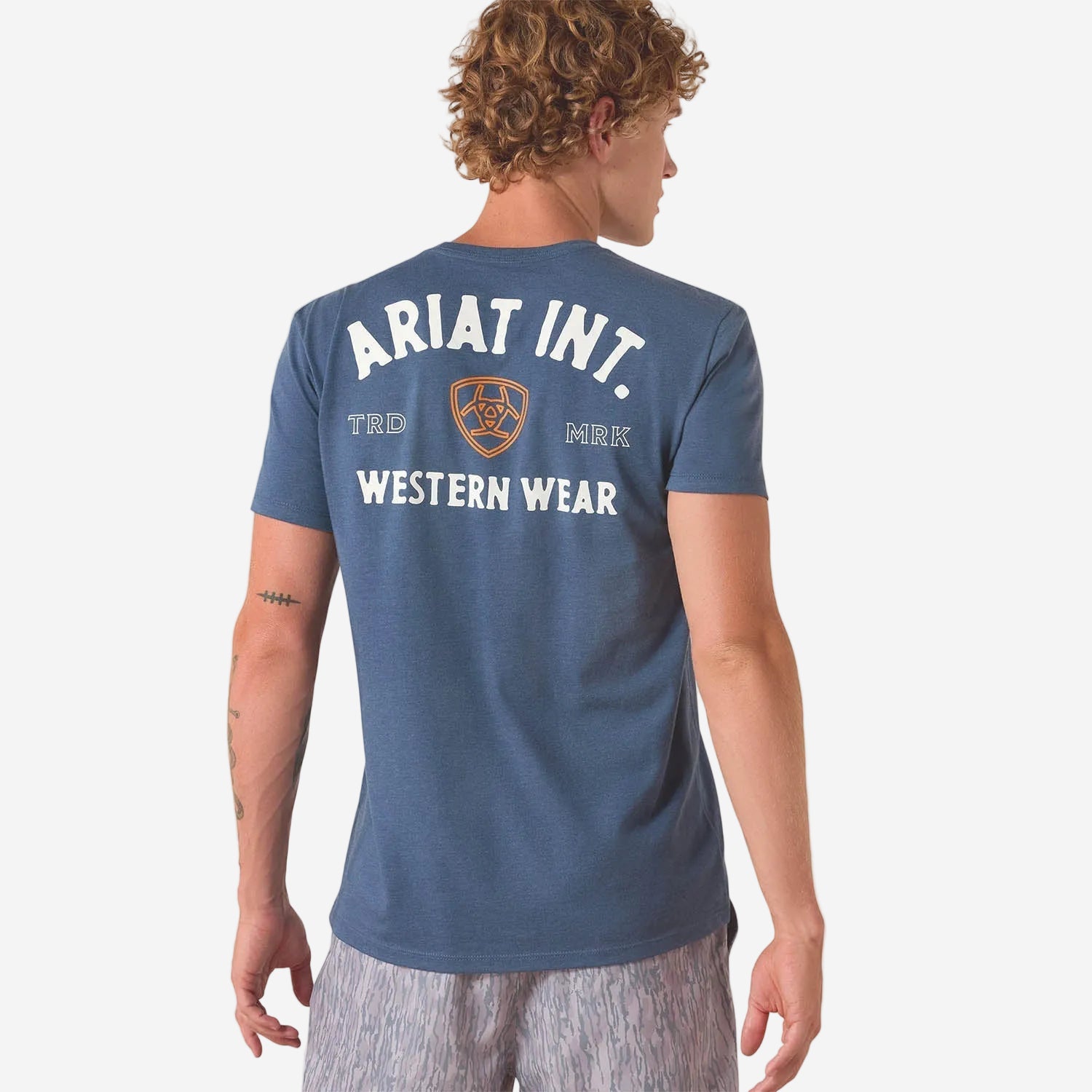 Ariat Mens Outline Shop Short Sleeve Shirt | Western Wear Tee