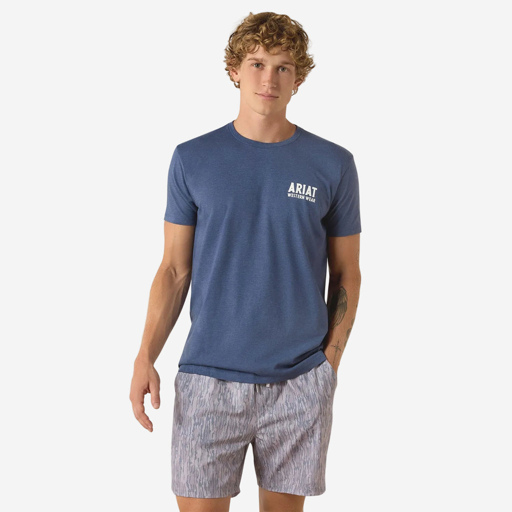 Ariat Mens Outline Shop Short Sleeve Shirt | Western Wear Tee
