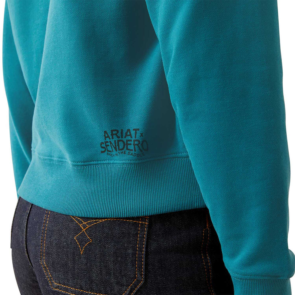 Ariat Women's Essential Sendero "West is Best" Graphic Sweatshirt | Cozy Western Fleece Crewneck