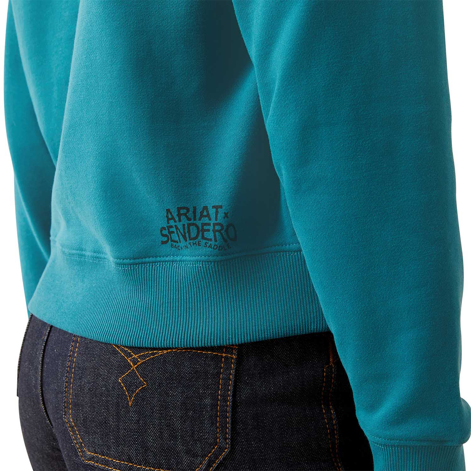 Ariat Women's Essential Sendero "West is Best" Graphic Sweatshirt | Cozy Western Fleece Crewneck