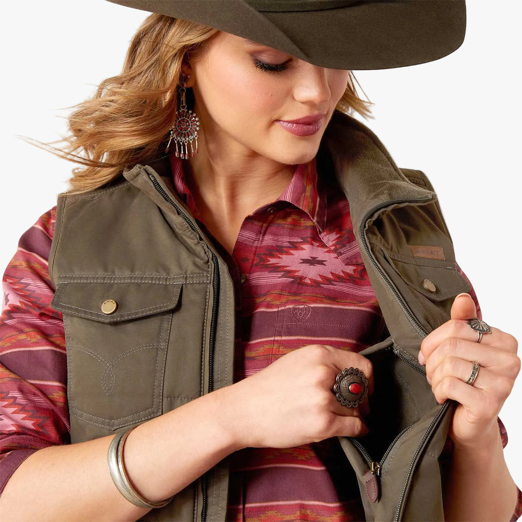 Women's Grizzly Quilted Vest | Lightweight Insulated Outdoor Vest