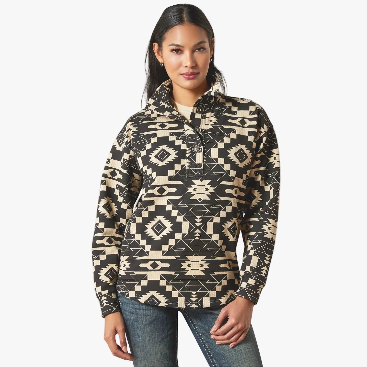 Ariat Women’s Hometown Button Front Sweatshirt