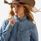 Ariat Women’s Western Cropped Comfort Denim Snap Shirt
