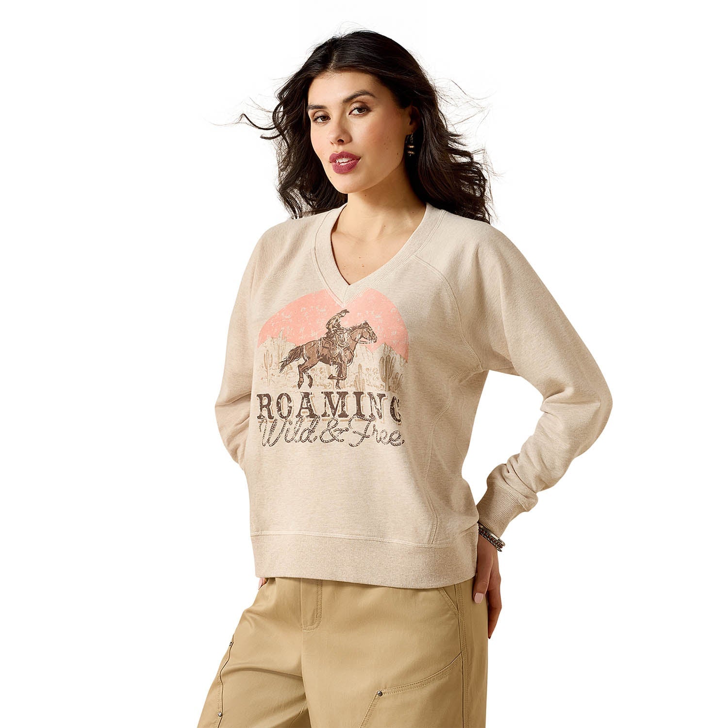 Ariat Women's Western Victoria Oversized Sweatshirt | Cozy French Terry Pullover