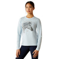 Youth Happy Long Sleeve Shirt | Organic Cotton Kids Equestrian Tee for Horse Lovers