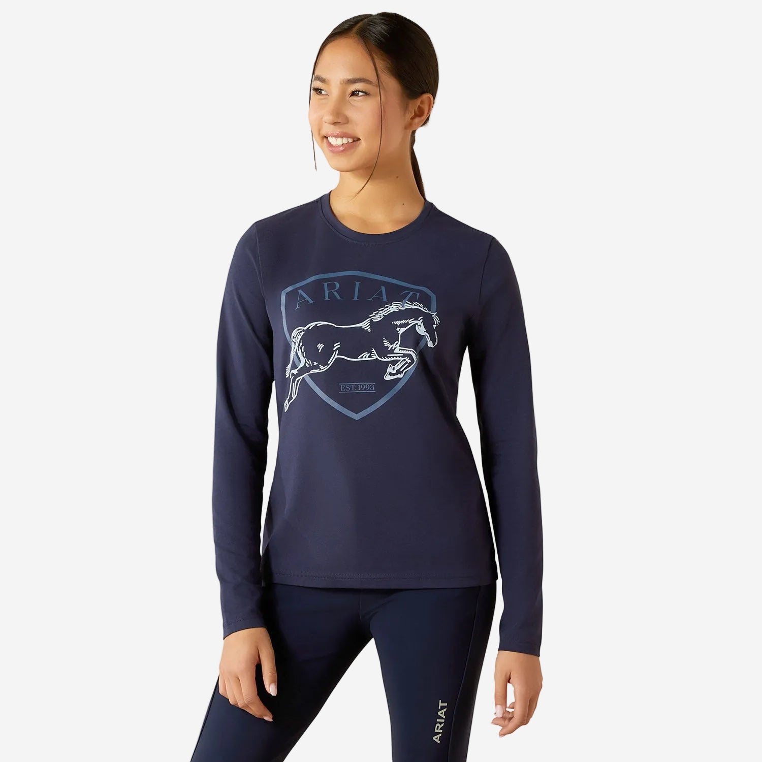 Ariat Youth Liberty Jump Long Sleeve Equestrian Shirt | Organic Cotton