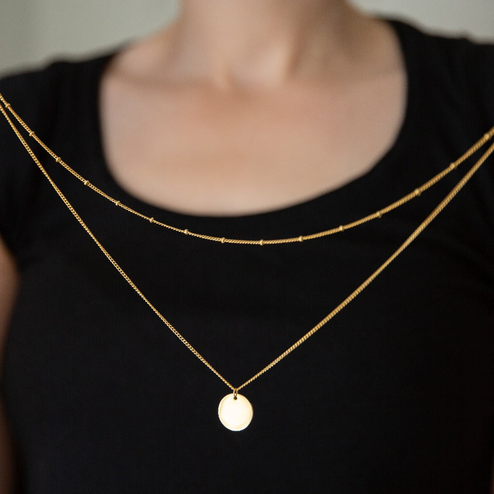 Arvo Layered Disc Necklace | Gold by Arvo