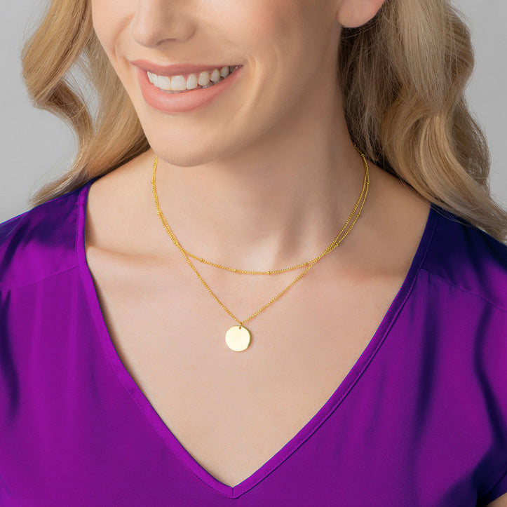 Arvo Layered Disc Necklace | Gold by Arvo