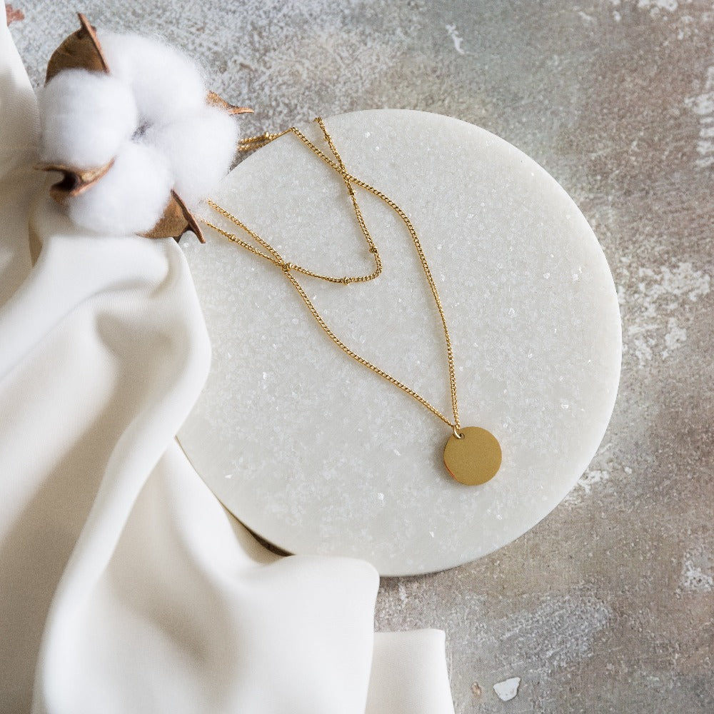 Arvo Layered Disc Necklace | Gold by Arvo