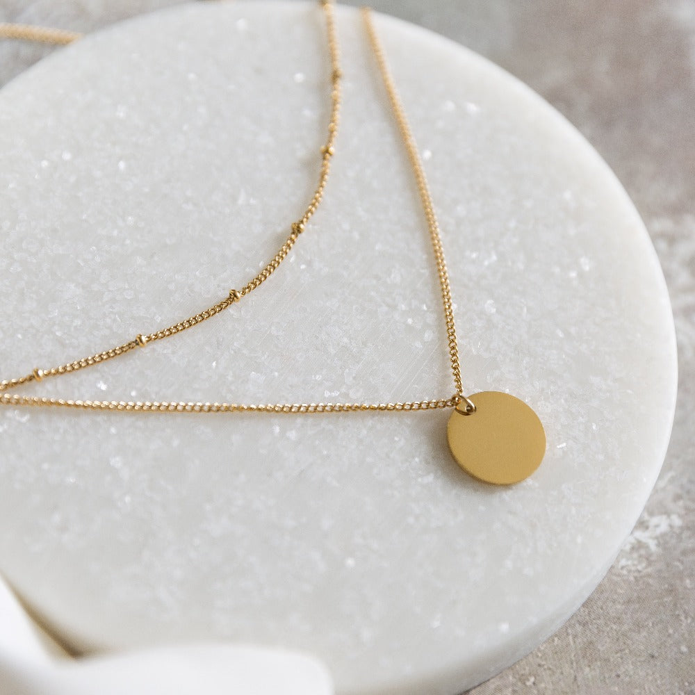 Arvo Layered Disc Necklace | Gold by Arvo