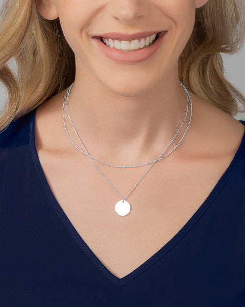 Arvo Layered Disc Necklace