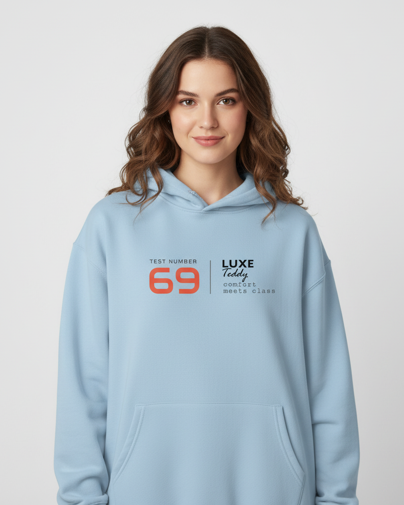 Urban Oversized Pullover Hoodie 'Test Number 69'