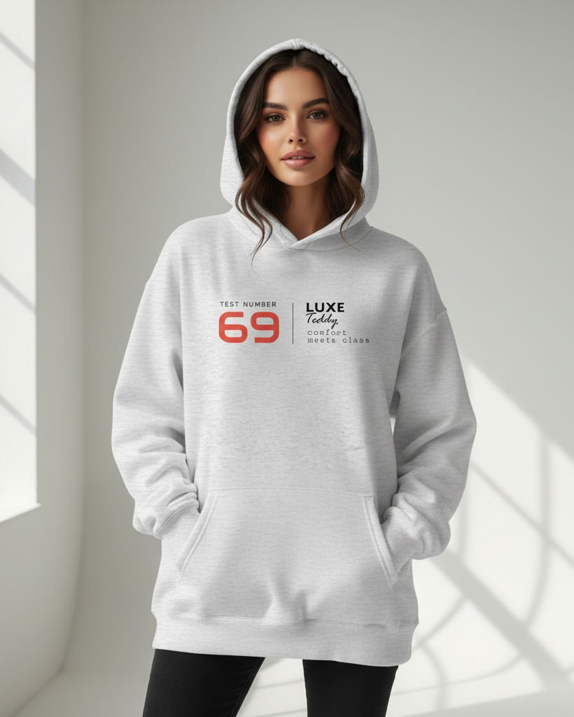 Urban Oversized Pullover Hoodie 'Test Number 69'