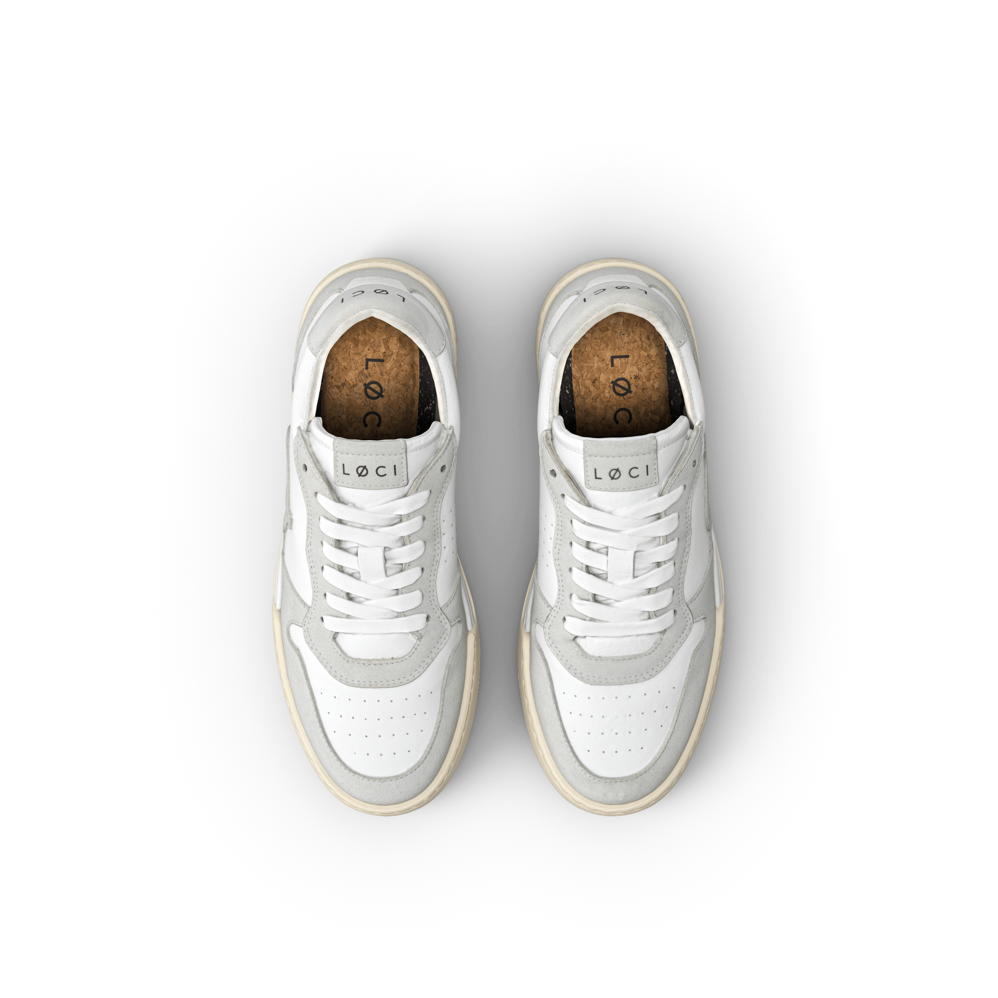 ATOM Sneaker | White & Light Grey