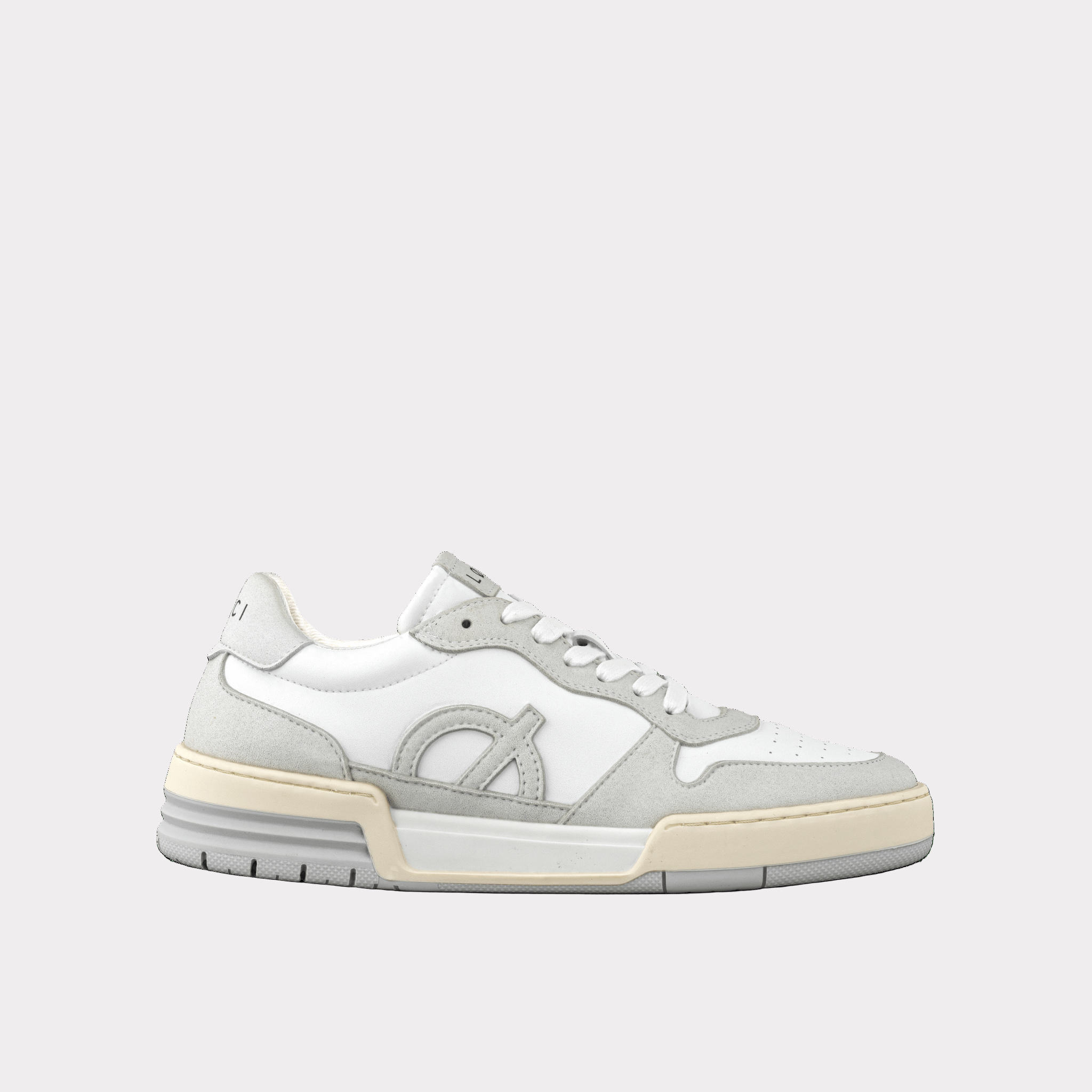 ATOM Sneaker | White & Light Grey