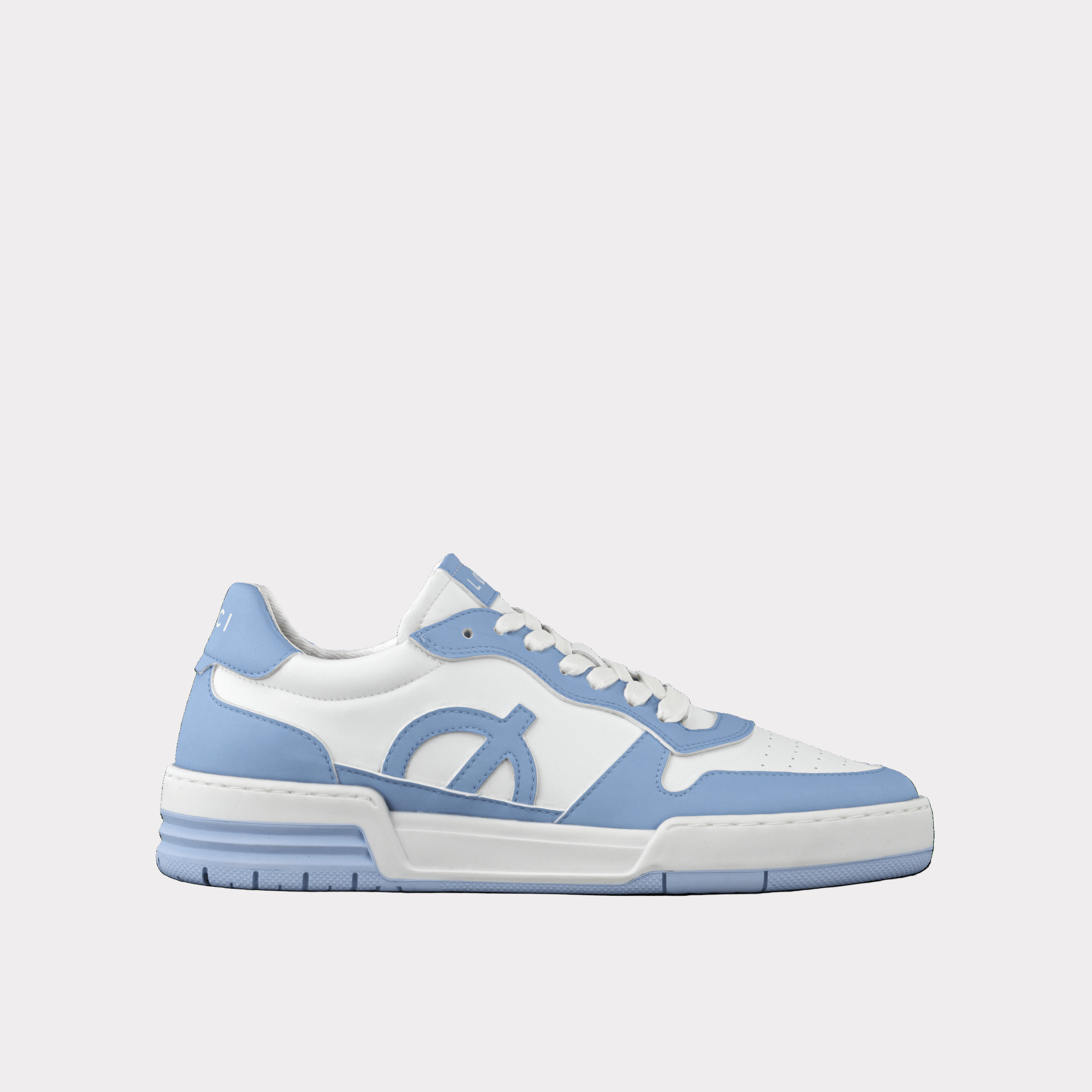 ATOM Sneaker | White & Light Blue