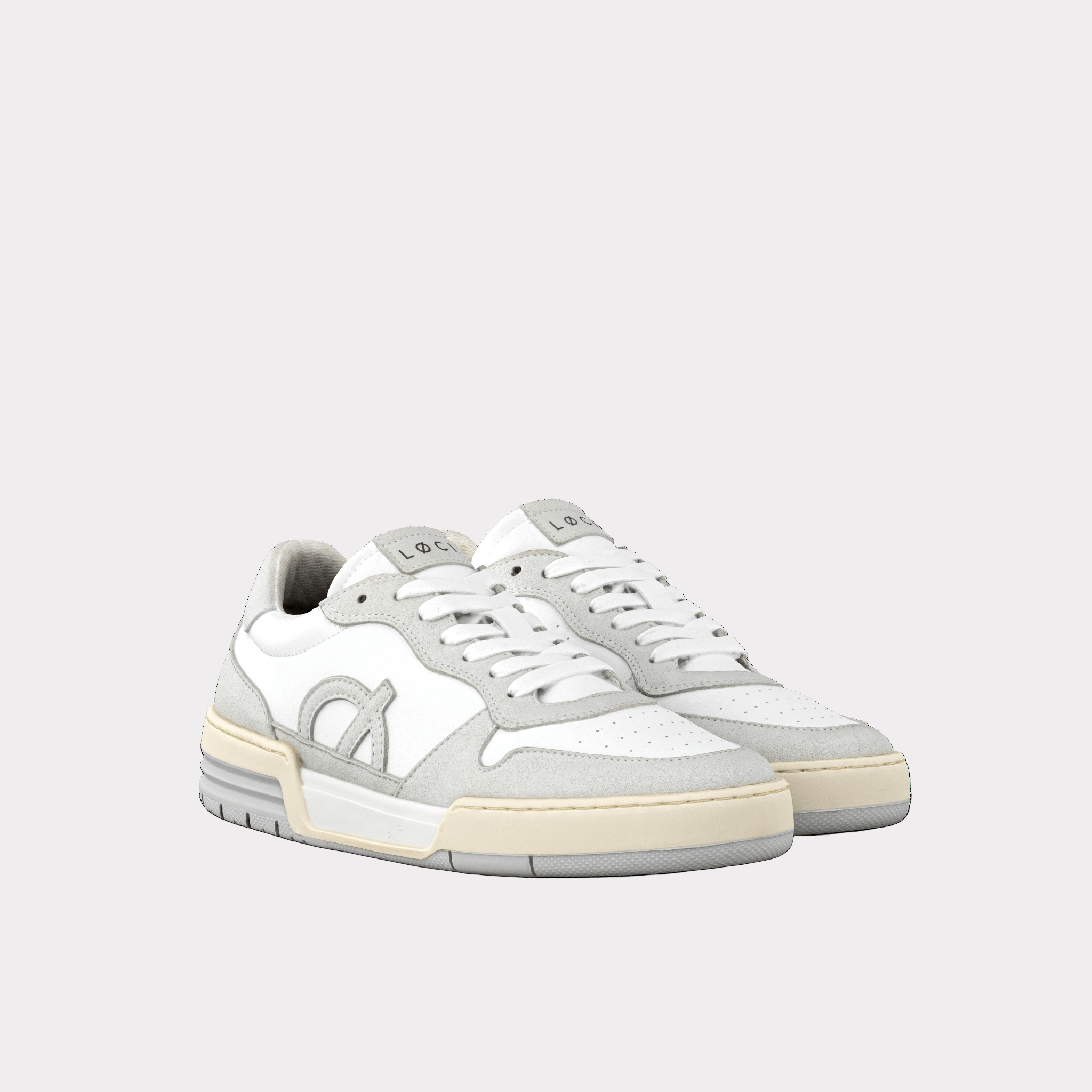 ATOM Sneaker | White & Light Grey