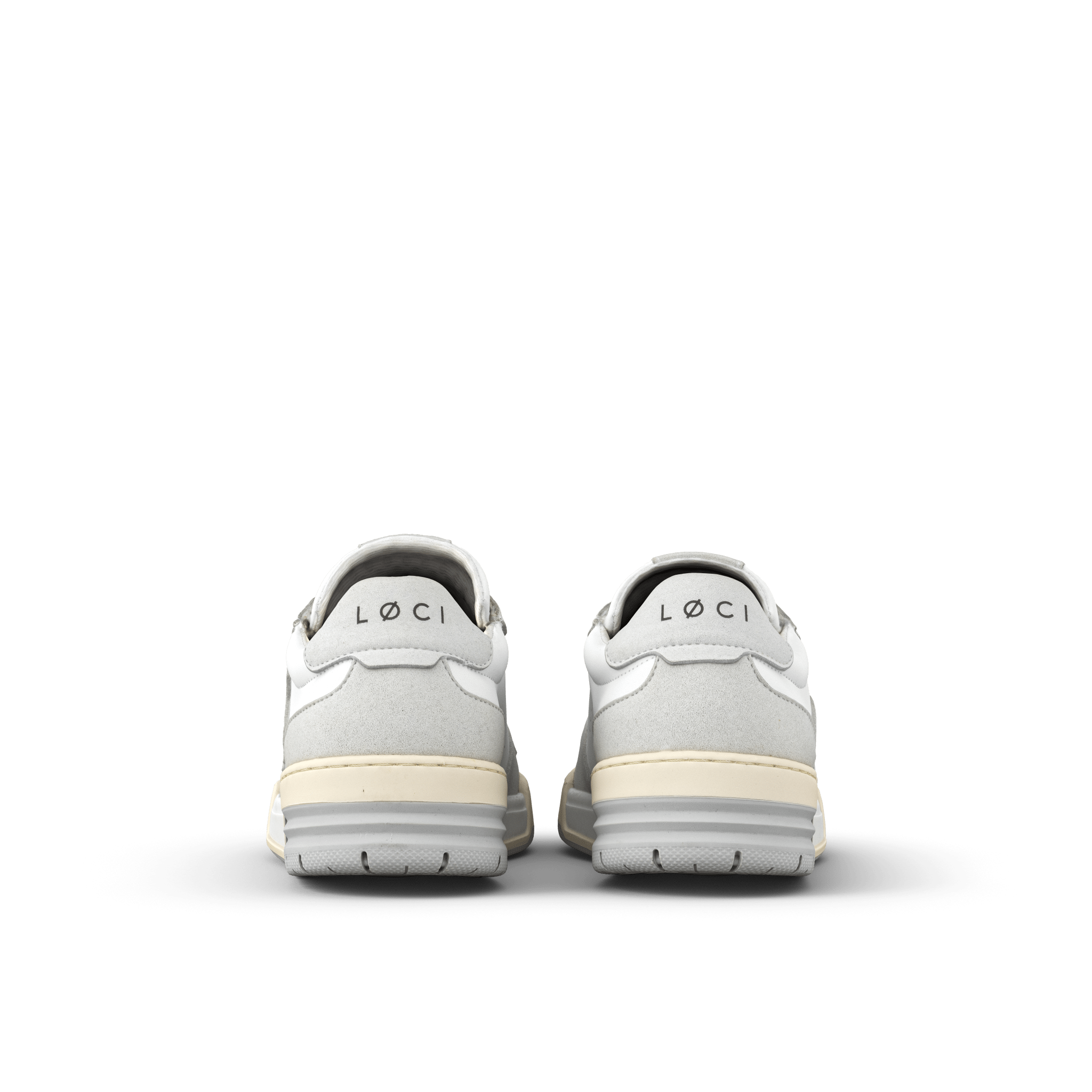 ATOM Sneaker | White & Light Grey