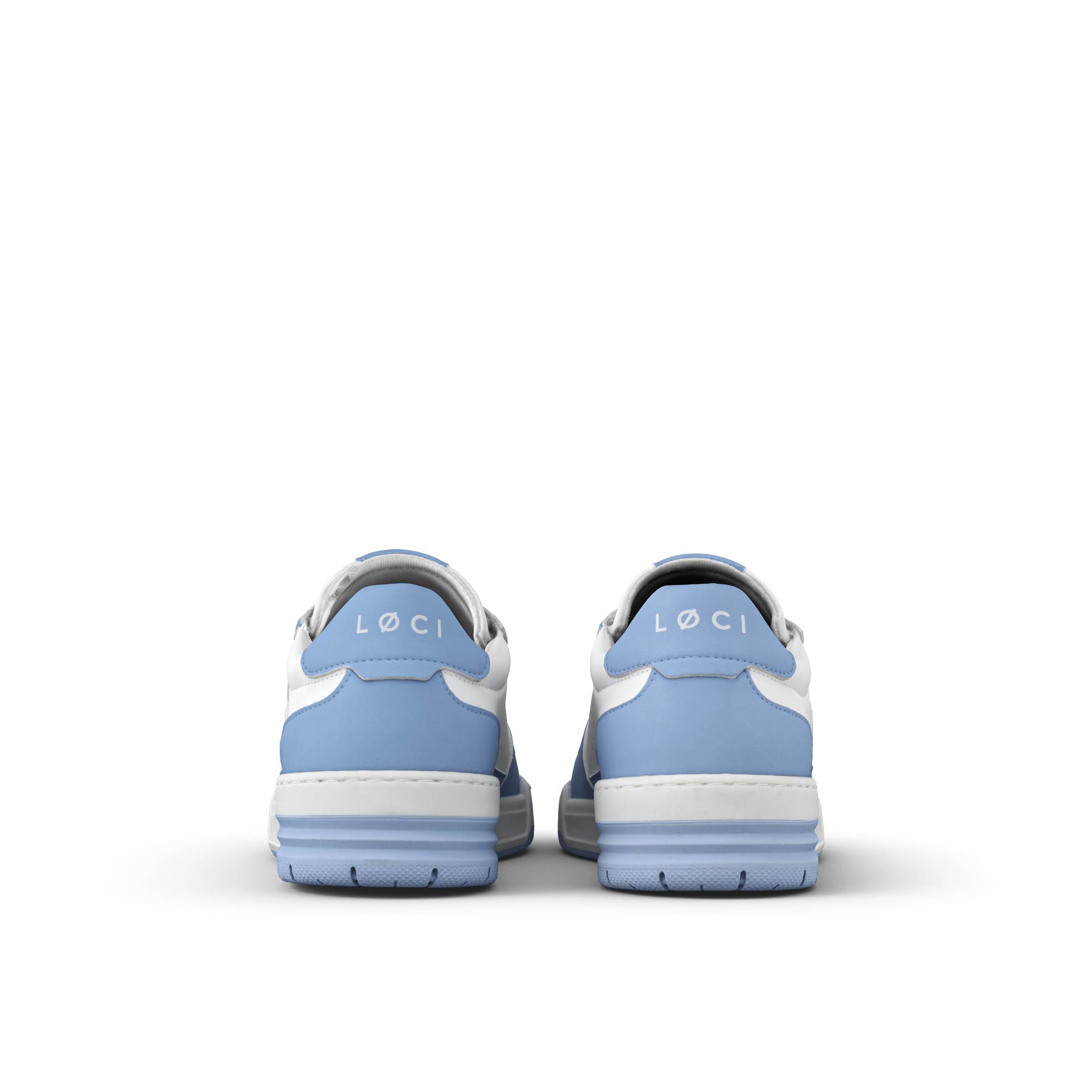 ATOM Sneaker | White & Light Blue