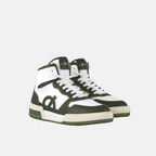 ATOM Hi-Top Sneaker | White & Green