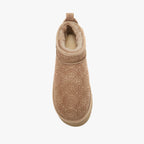 Cosy Ultra Short Platfoam Boot | Embossed Taupe
