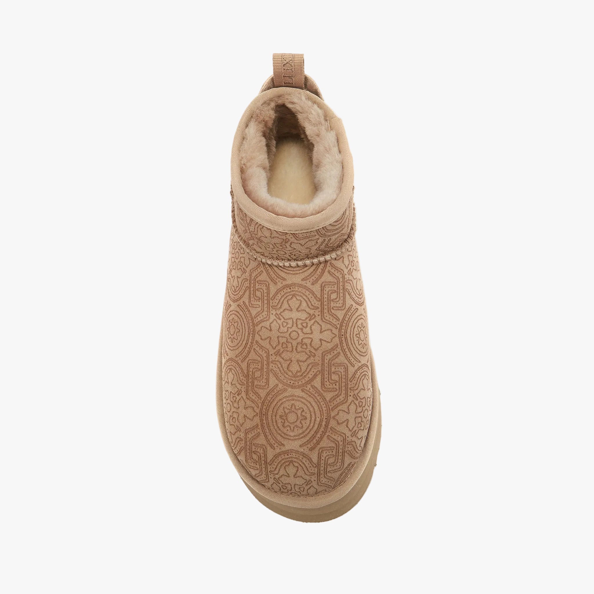 Cosy Ultra Short Platfoam Boot | Embossed Taupe