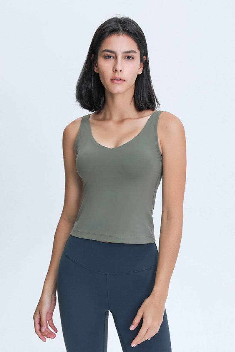 V-Neck Active Tank