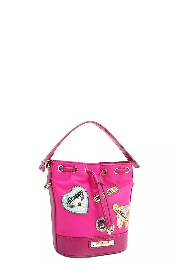 Nicole Lee USA Color Patch Bucket Bag
