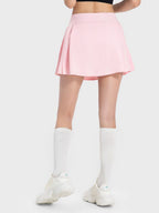 Pleated Detail Mid-Rise Active Skirt