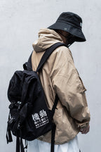 Khaki Industrial Windbreaker | Hi2013