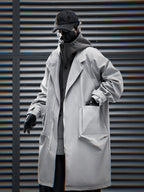 Grey Urban Trench Coat | HiJ36