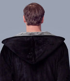 Men’s Robe with Hood Ultra-Soft Plush Comfort for Everyday Use