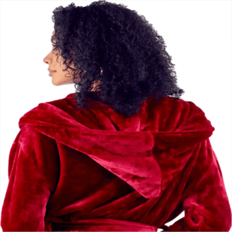 Women’s Plush Hooded Robe Spa-Worthy Comfort at Home