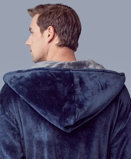Men’s Robe with Hood Ultra-Soft Plush Comfort for Everyday Use