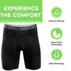 Men's 6" Inseam Bamboo Rayon Boxer Briefs | 4 Pack